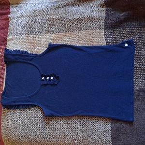 Juicy Couture Women blue navy Sleeveless T-Shirt Xs